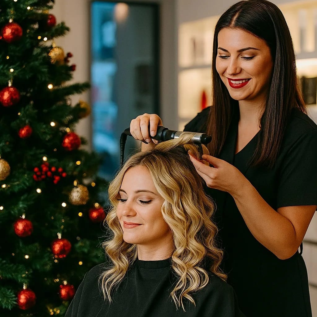 get party ready from the unisex salon Ruby