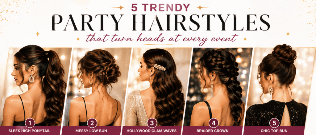 trendy party hairstyles